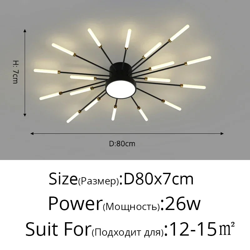 Elegante LED-Deckenleuchte