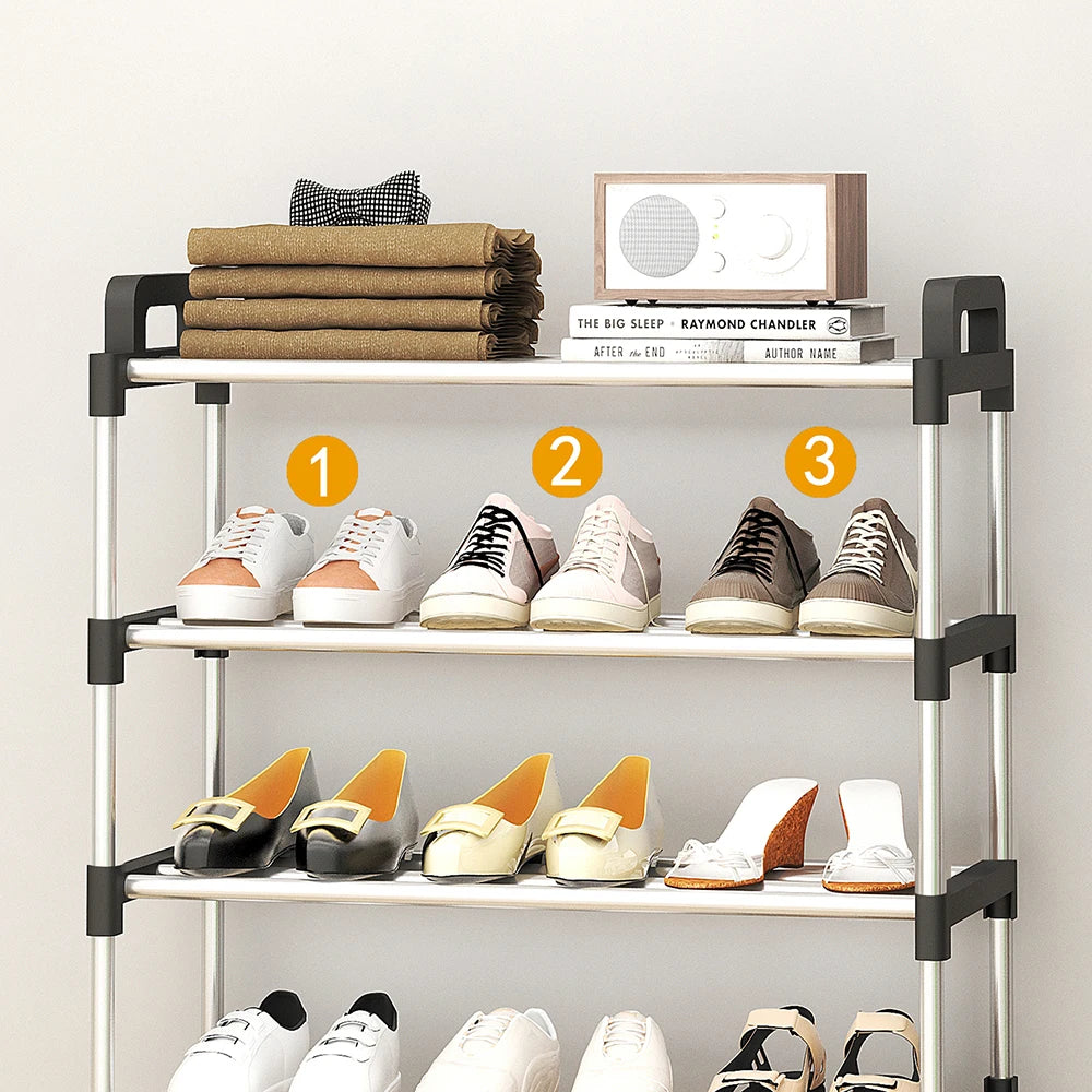 Praktischer Schuhregal mit 3-7 Ebenen