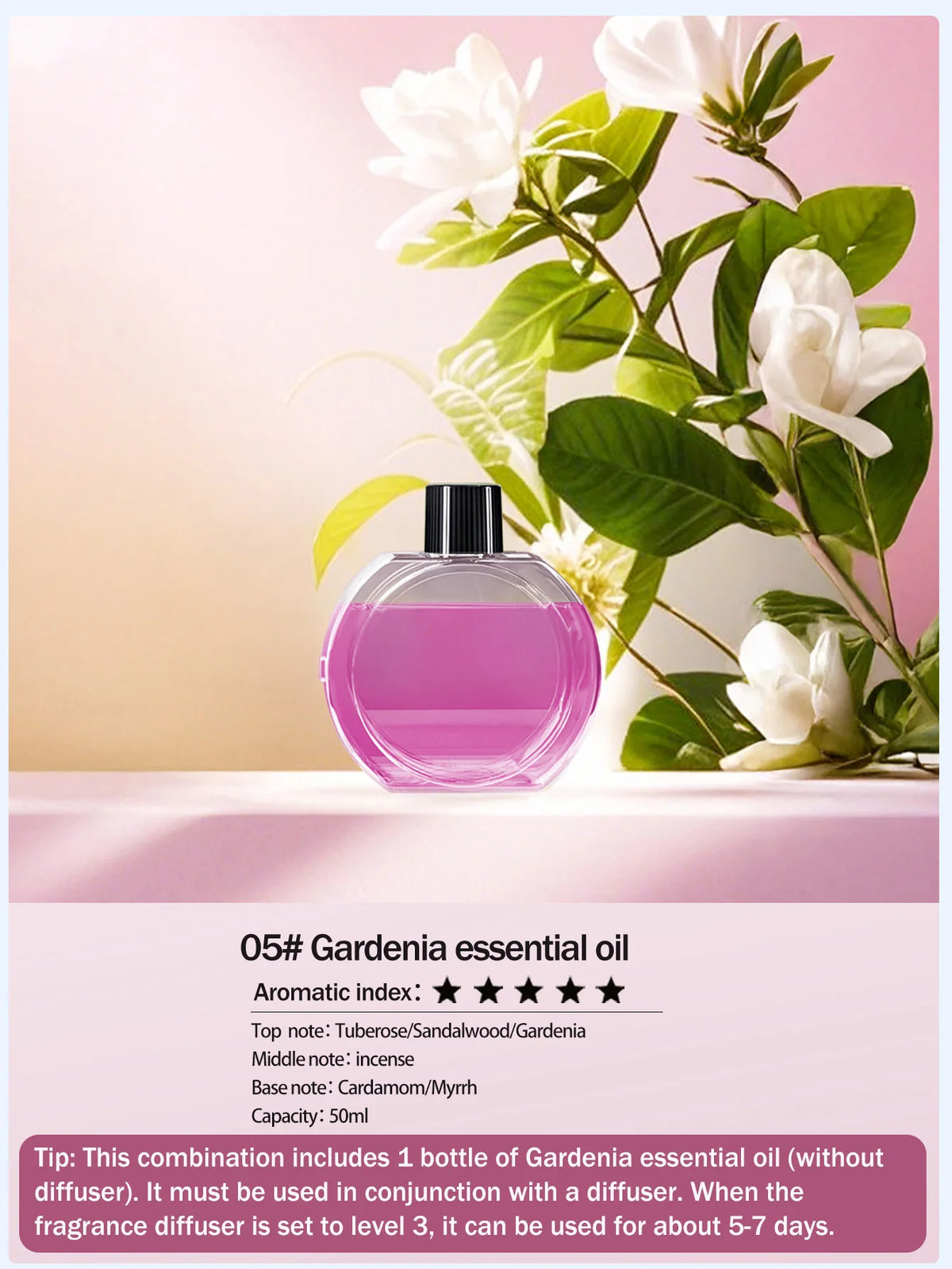 Ultraschall-Aroma-Diffuser mit wiederaufladbarem Akku