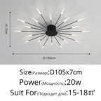 Elegante LED-Deckenleuchte