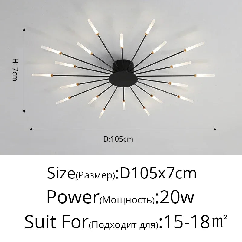 Elegante LED-Deckenleuchte