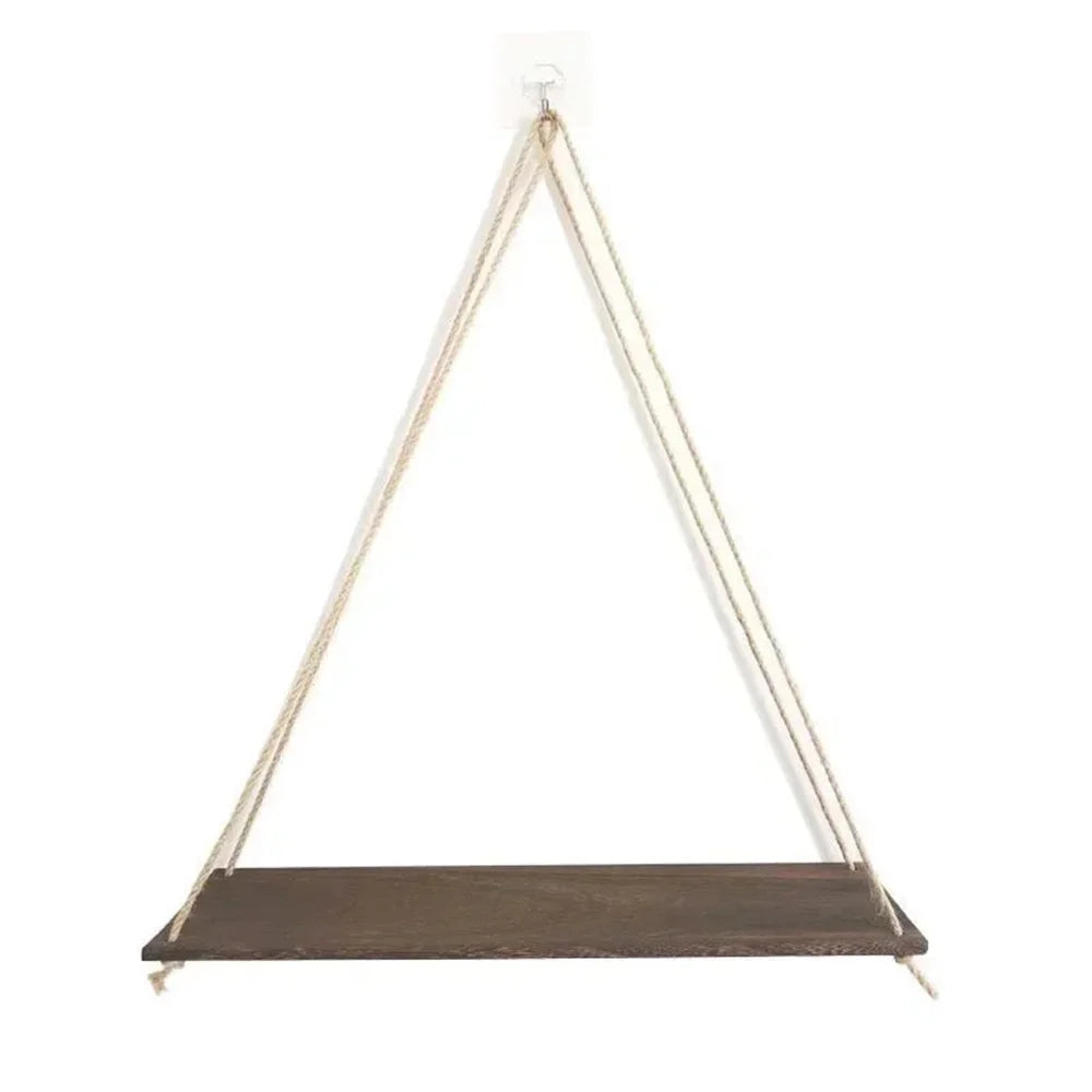 Elegante Hängeregale aus Holz