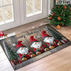 Festive Santa Claus doormat mit rutschfestem Design