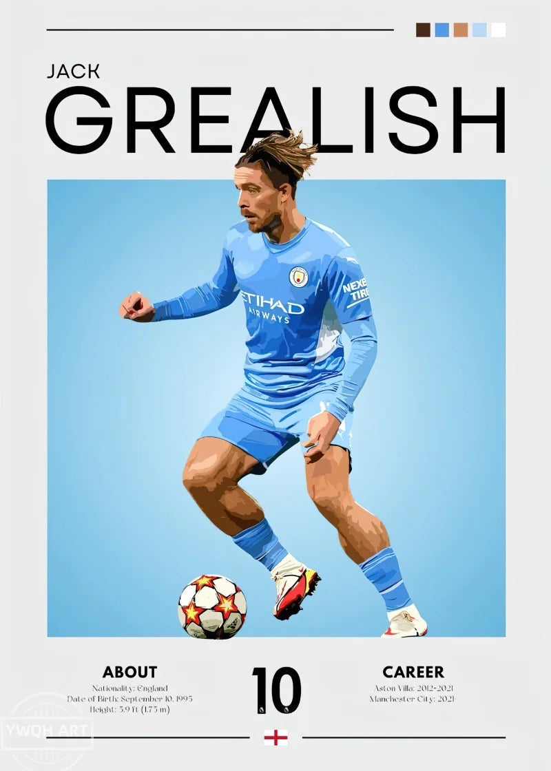 Modernes Fußball-Poster