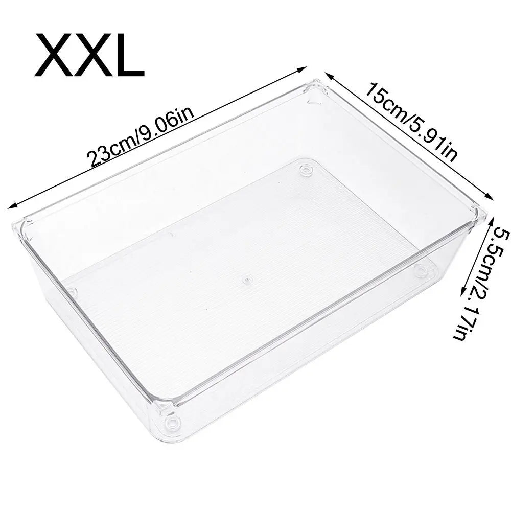 Transparente Desktop-Lagerkiste