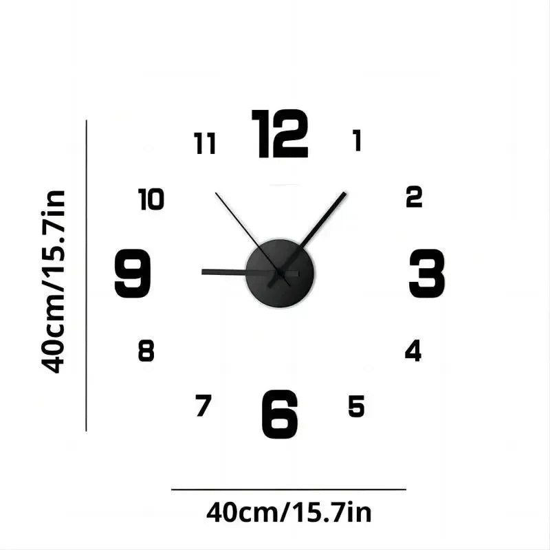 Moderne 3D Wanduhr