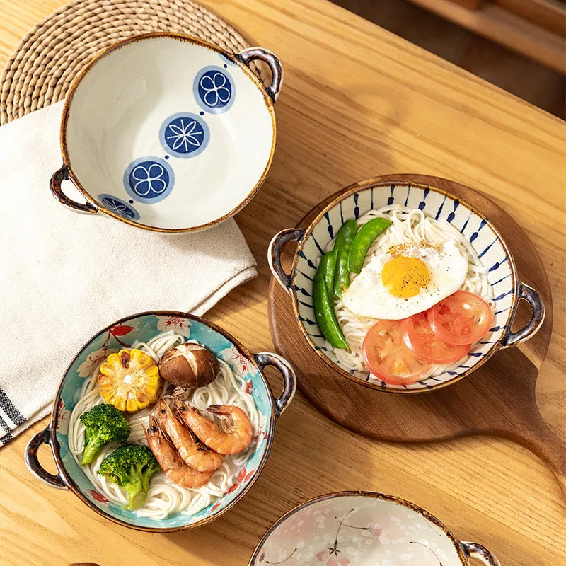 Elegante japanische Suppenschale aus Keramik