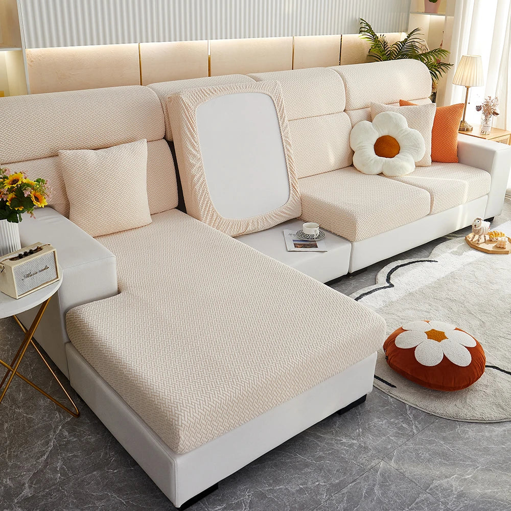 Eleganter Jacquard-Sofaüberzug