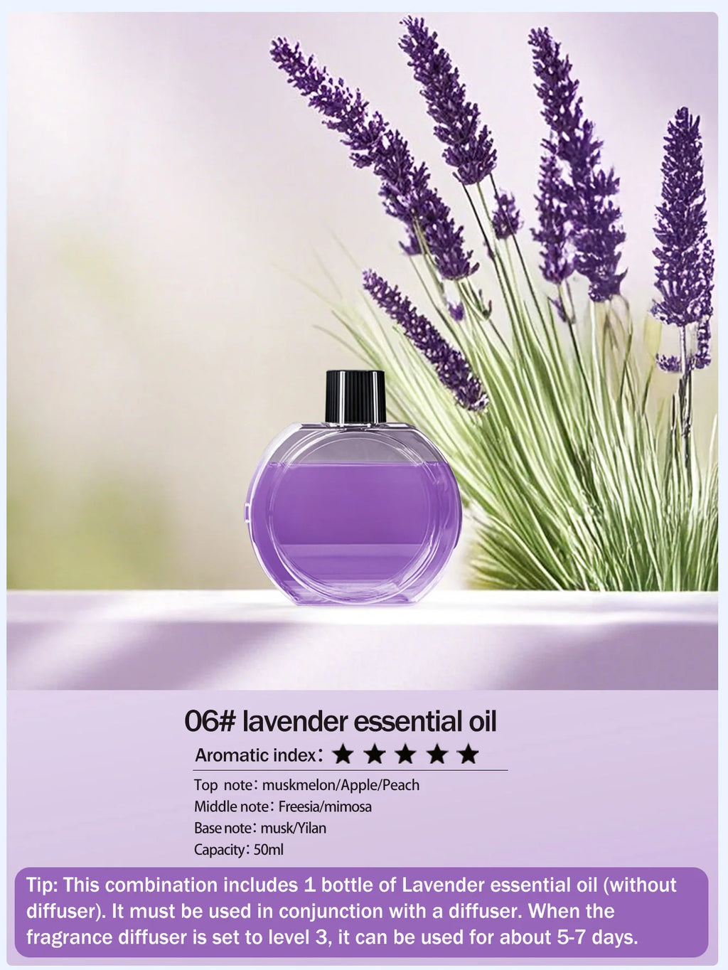 Ultraschall-Aroma-Diffuser mit wiederaufladbarem Akku