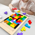 Klassisches Holz-Tangram-Puzzle