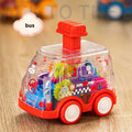 Spielzeugauto mit transparentem Getriebedesign