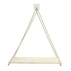 Elegante Hängeregale aus Holz