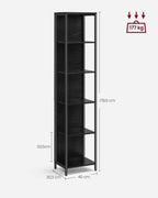 VASAGLE 6-Regal mit LED-Beleuchtung