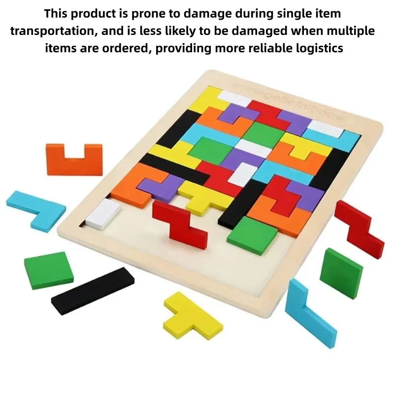 Klassisches Holz-Tangram-Puzzle