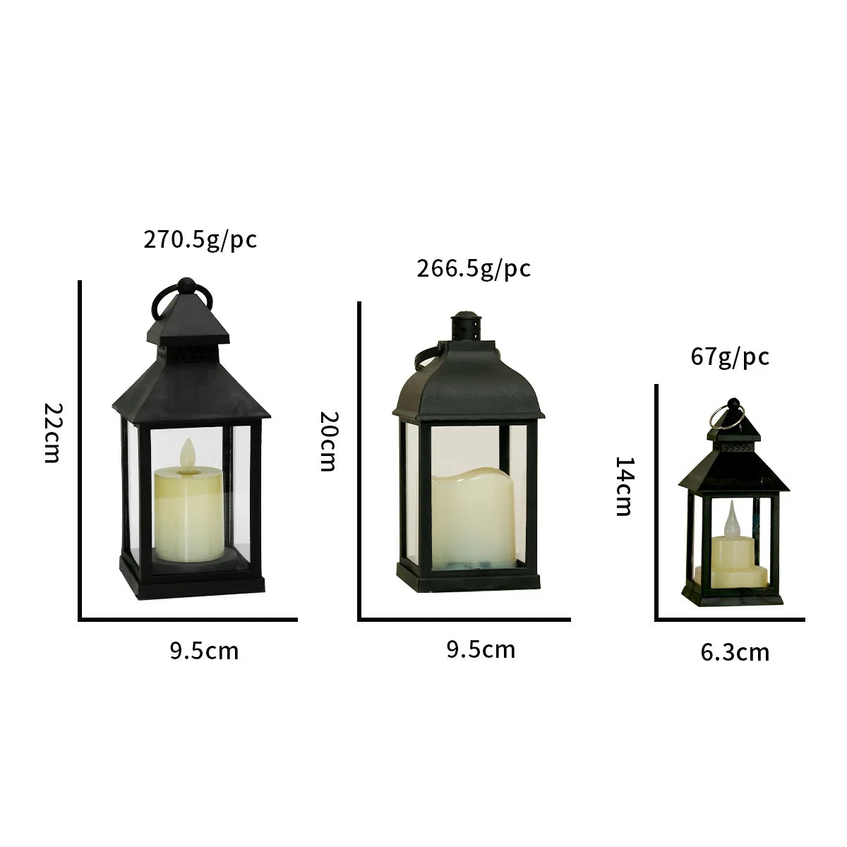 Tragbare LED-Kerzenlampen