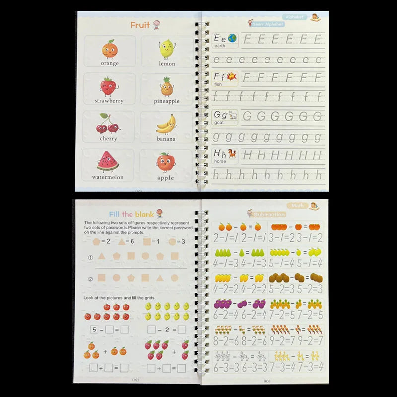 Zauberhaftes Schreibübungs-Copybook