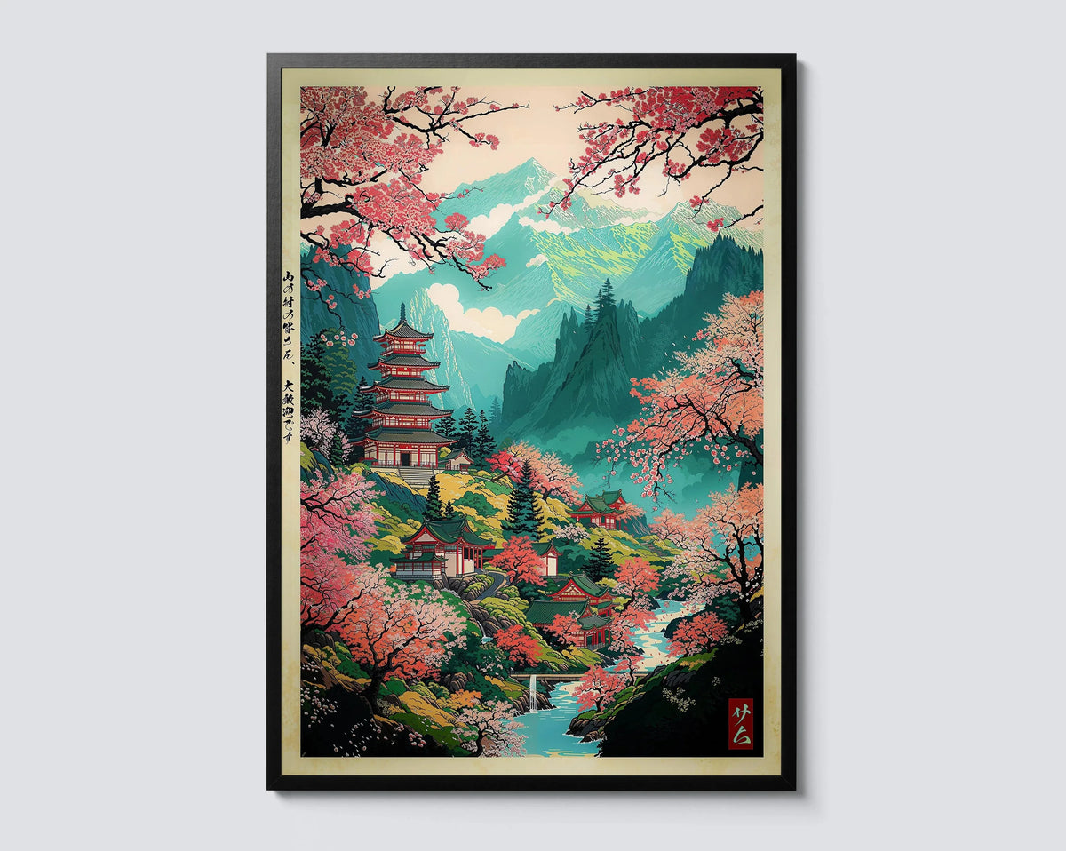 Atemberaubendes japanisches Wandkunst-Poster