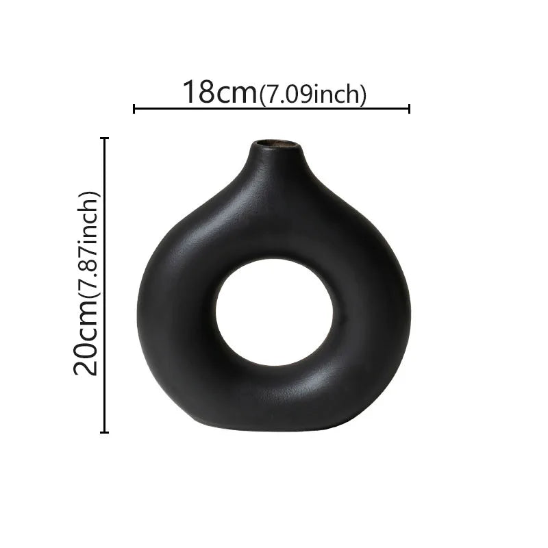 Moderne Donut-Vase
