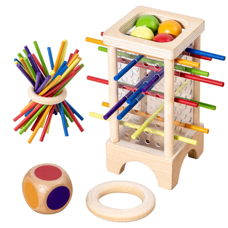 Montessori-inspiriertes Holzspiel