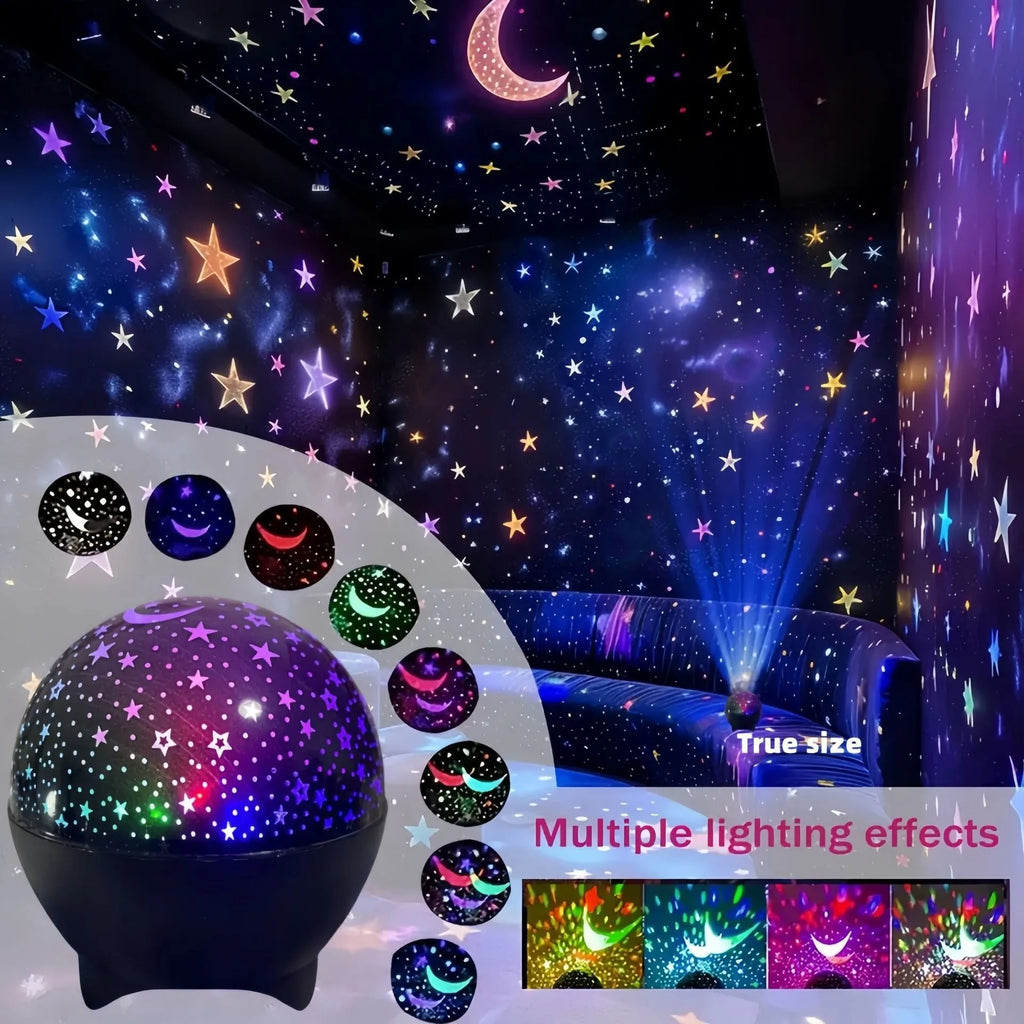 RGB Nachtlicht mit Sternenprojektion für Kinderzimmer