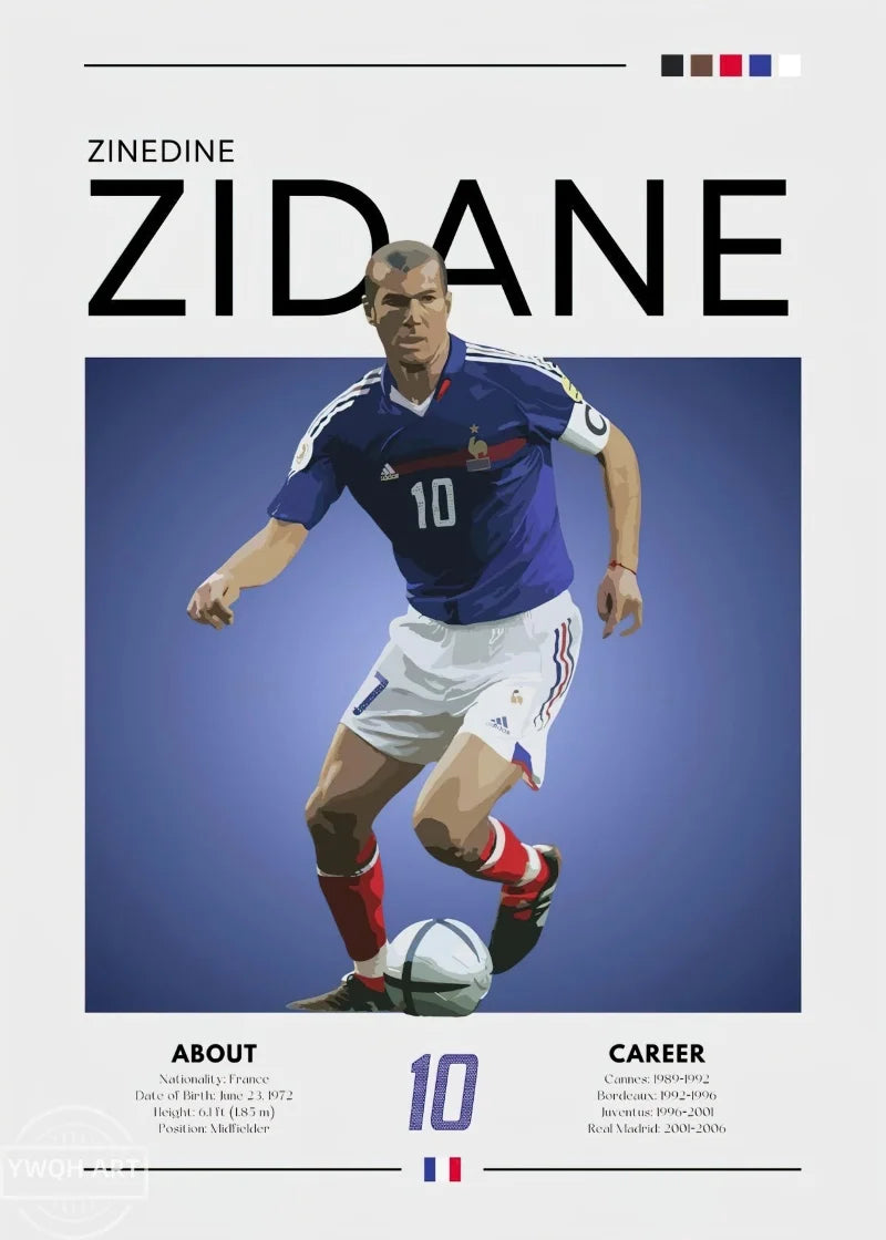 Modernes Fußball-Poster