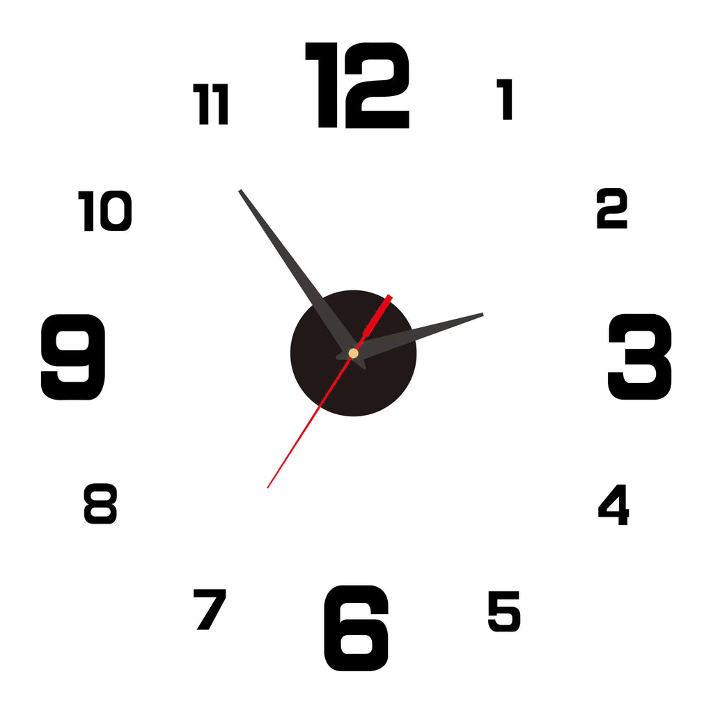 Moderne 3D Wanduhr