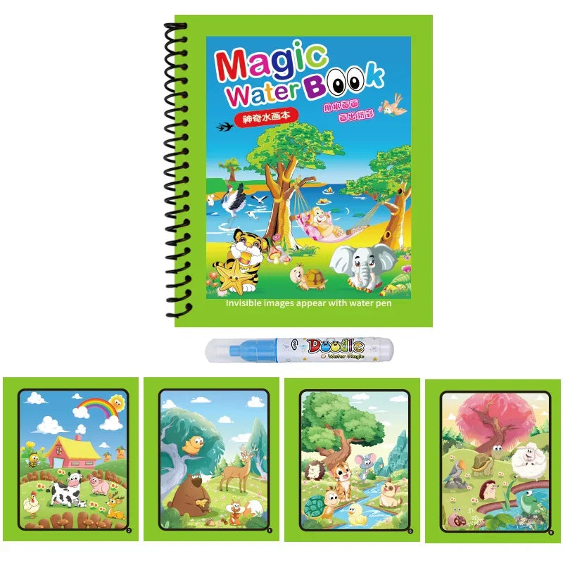 Wiederverwendbares Zauber-Wasser-Malbuch