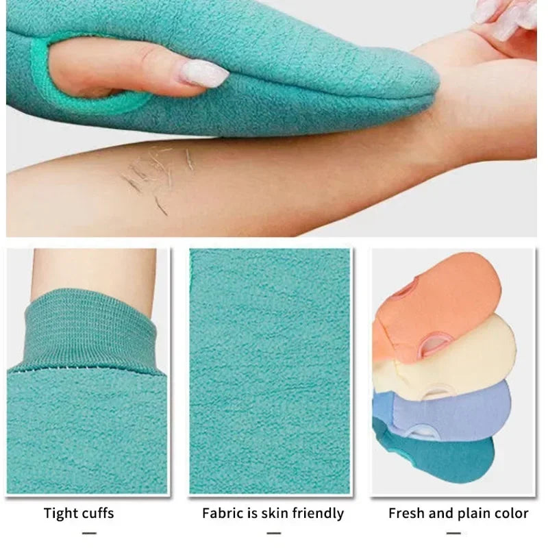 Exfolierende Badehandschuh