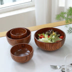 Hochwertiges Holzschüssel-Set