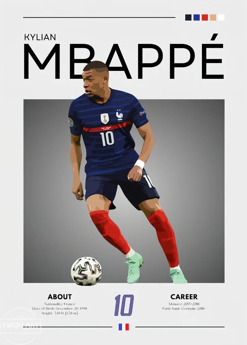 Modernes Fußball-Poster
