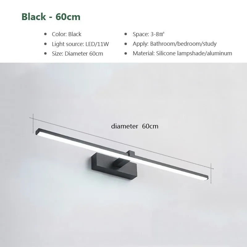 Moderne LED-Spiegelleuchte