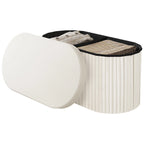 Eleganter Samtstoff-Hocker