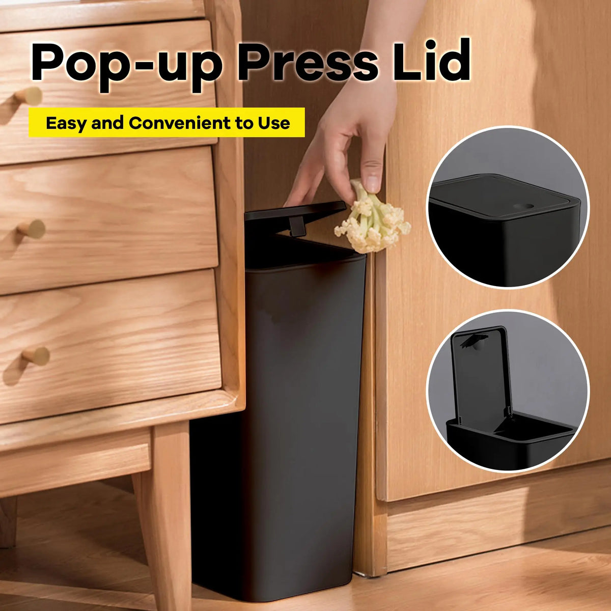 Kompakter 10-Liter Mülleimer