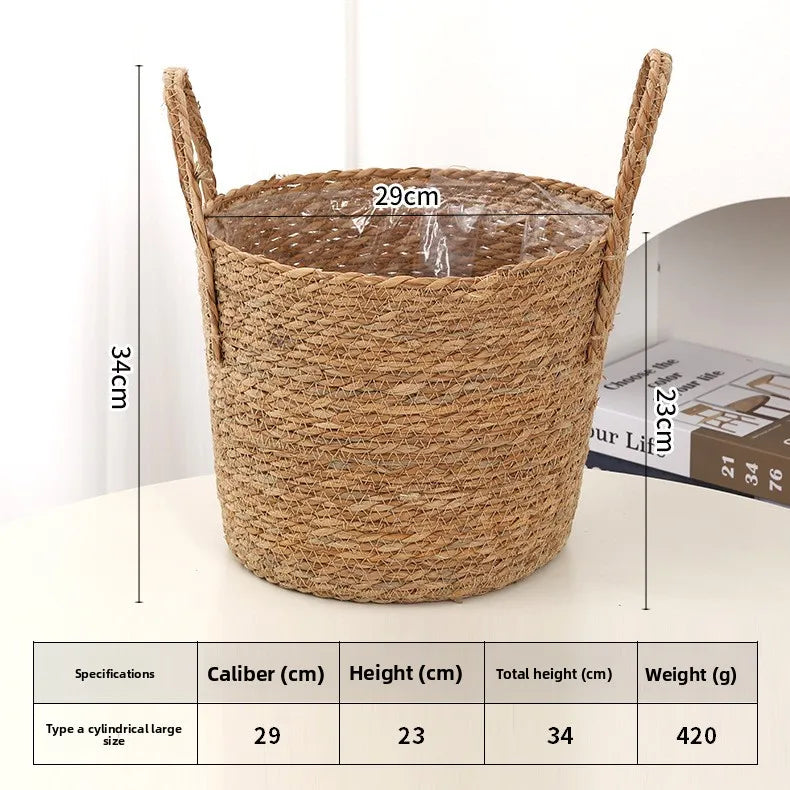 Handgefertigter Blumenkorb