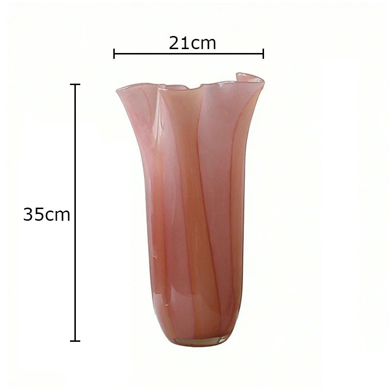 Orange Pink Gradient Glases Vase