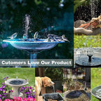 HOMEFISH Mini Solar Wasserbrunnen