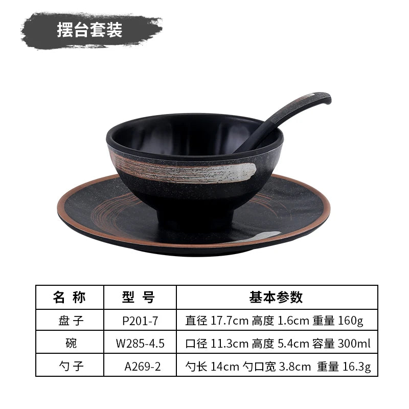 Vielseitiges Melamin-Tafelservice Set