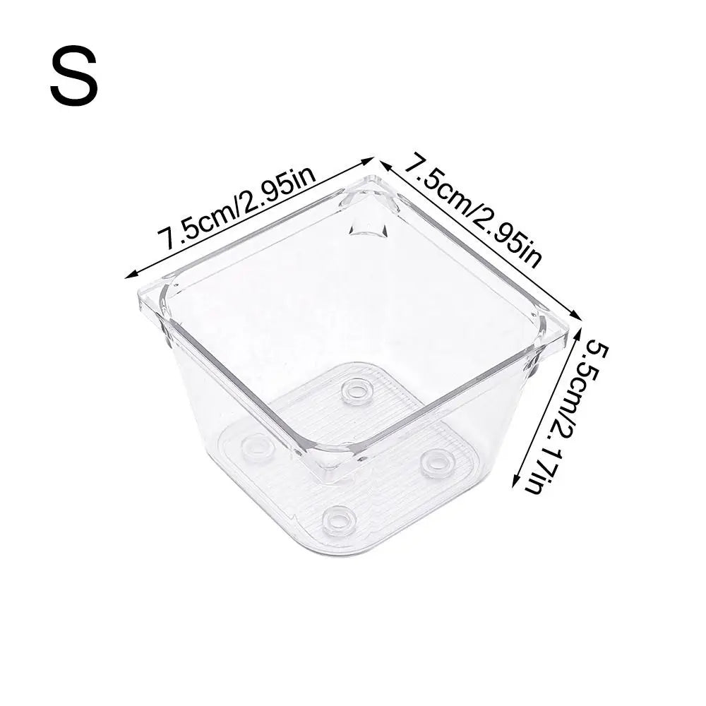 Transparente Desktop-Lagerkiste