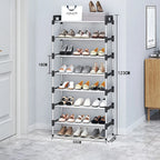 Praktischer Schuhregal mit 3-7 Ebenen