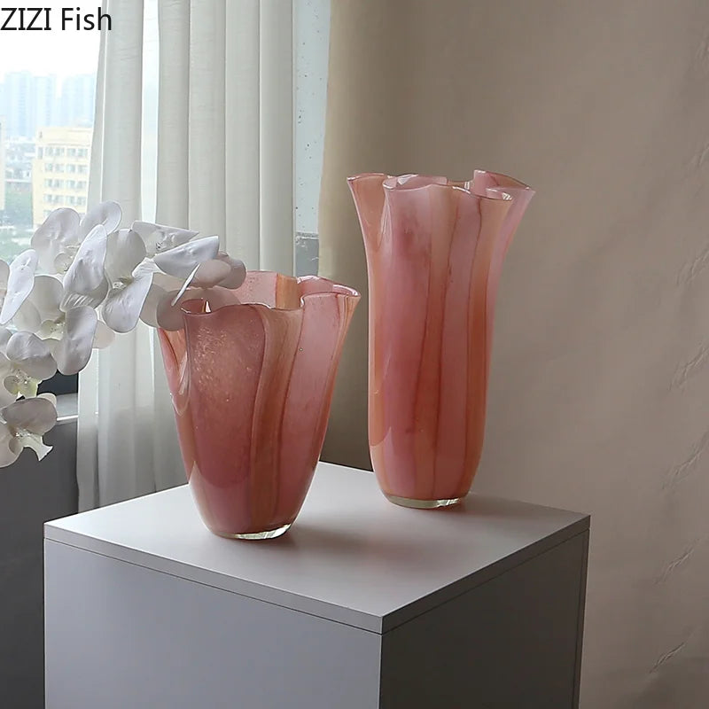Orange Pink Gradient Glases Vase