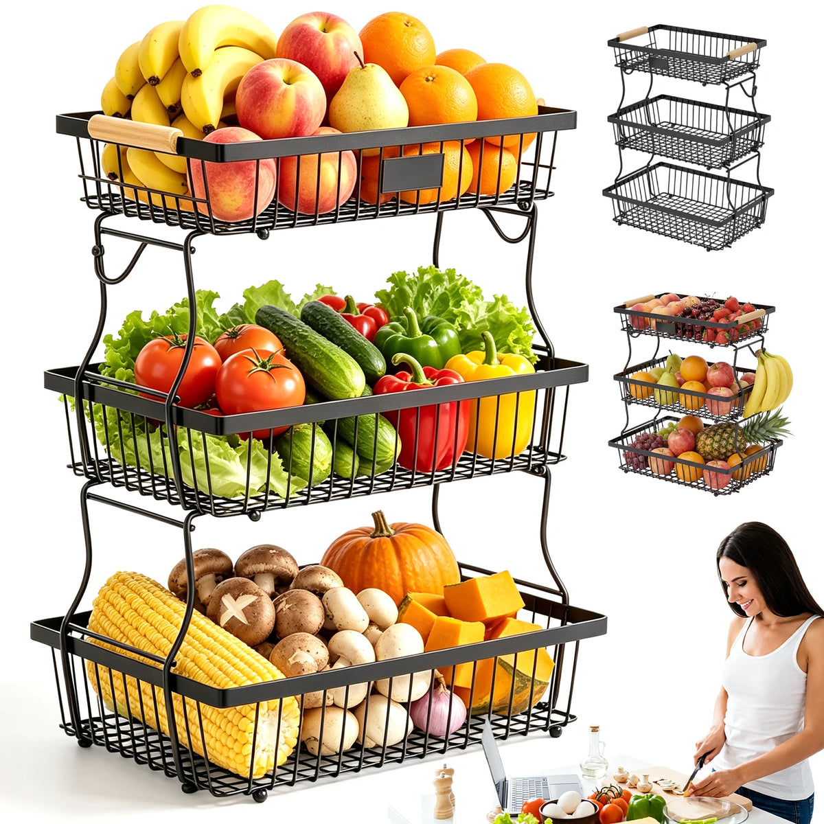3-Tier Obstständer