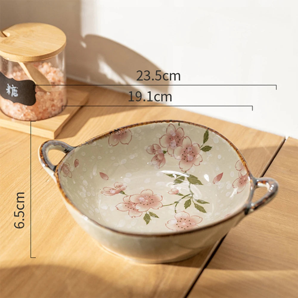 Elegante japanische Suppenschale aus Keramik