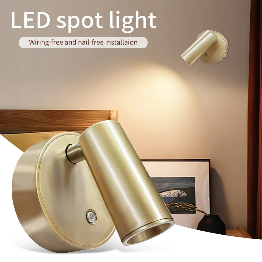LED-Wandleuchte mit USB-Aufladung
