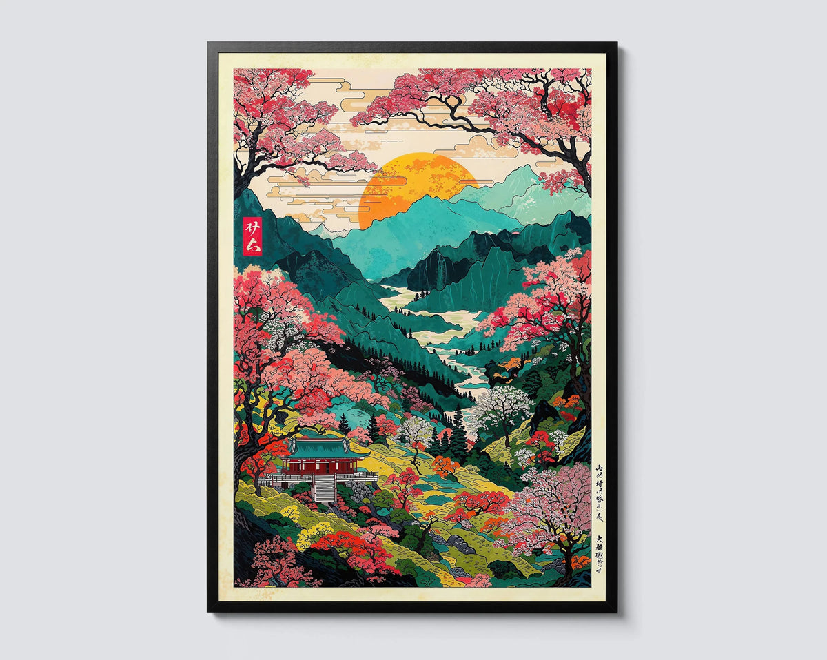 Atemberaubendes japanisches Wandkunst-Poster