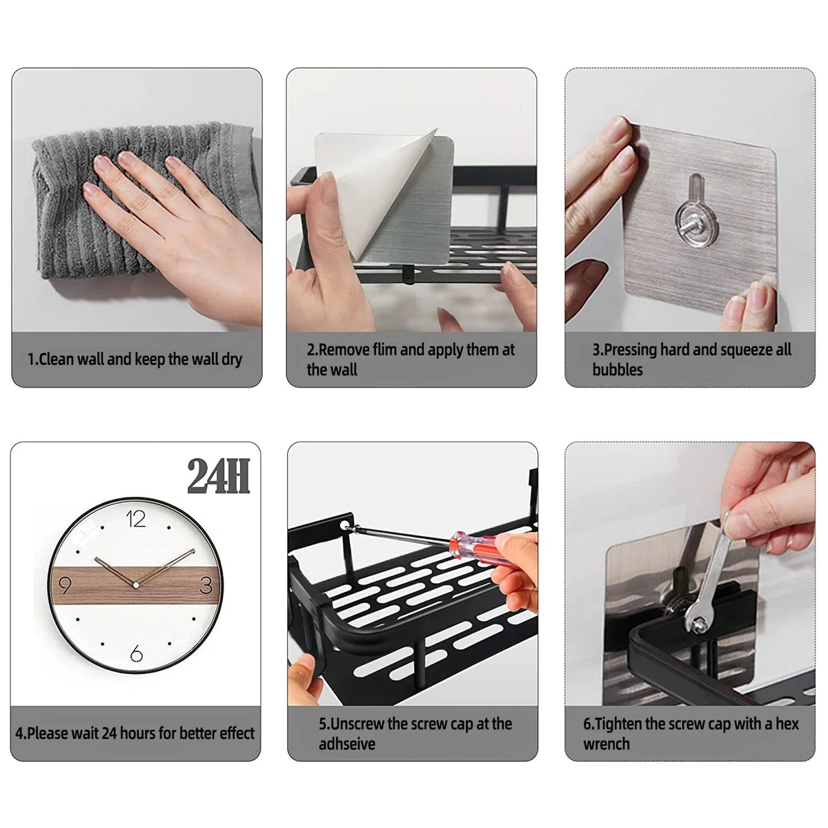 Wandmontiertes Badezimmer-Organizer-Regal
