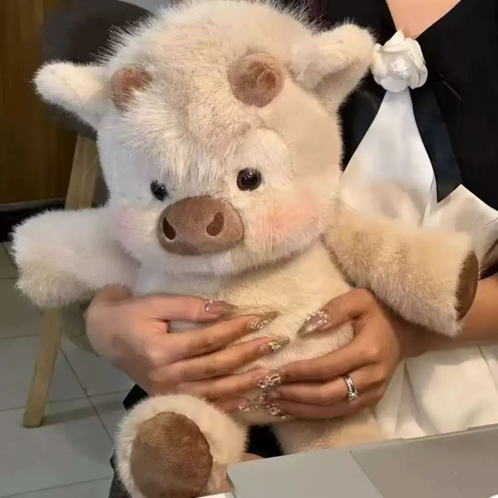 Schweinchen-Plüschkissen