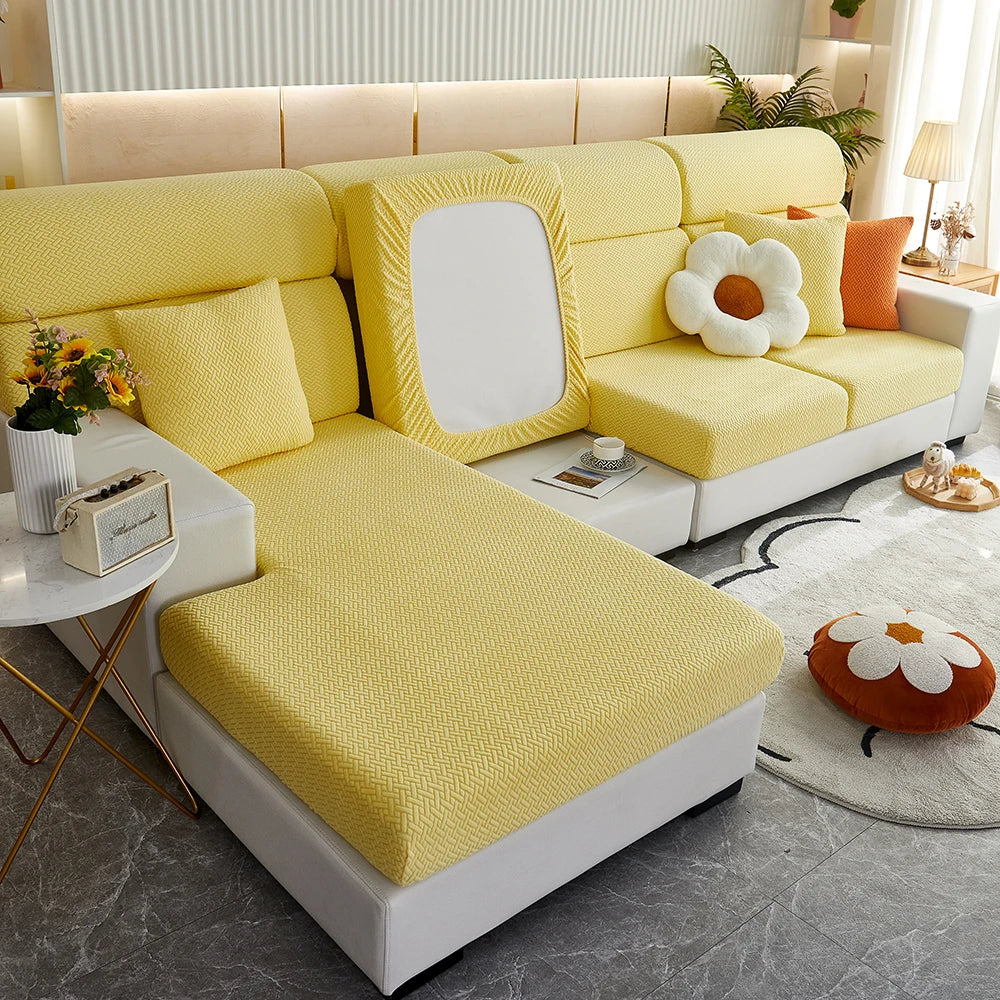 Eleganter Jacquard-Sofaüberzug