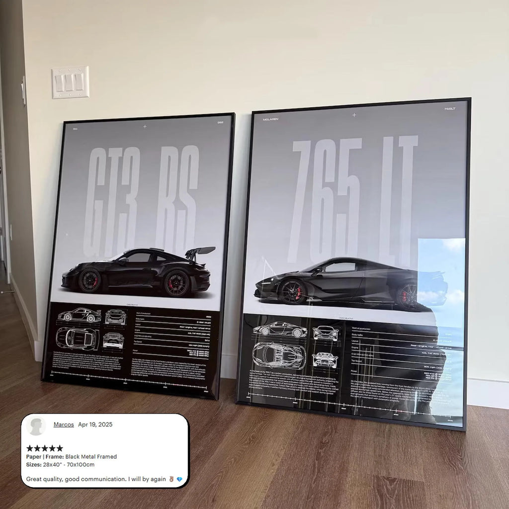 Stilvolles GT3 RS-Poster