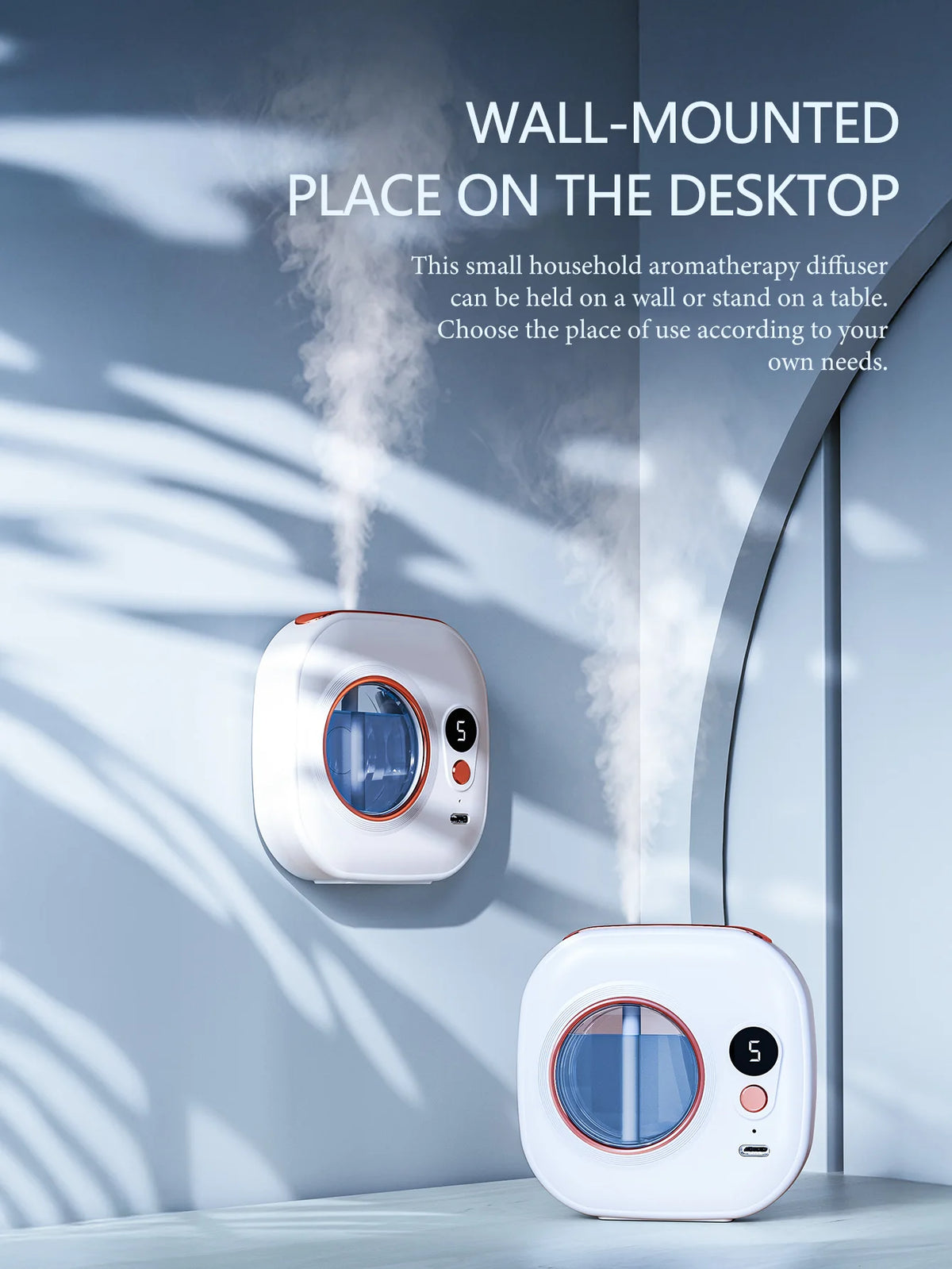 Ultraschall-Aroma-Diffuser mit wiederaufladbarem Akku