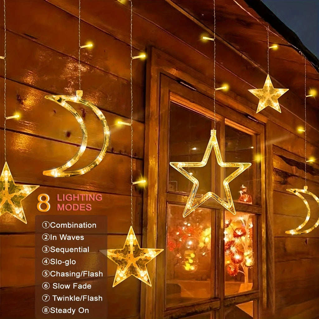 Stern-Mond-Lichterkette